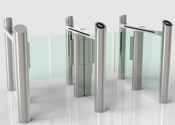 Electrical Pedestrian Swing Gate , IP 54 Swing Barrier Gate Facial Recognition System