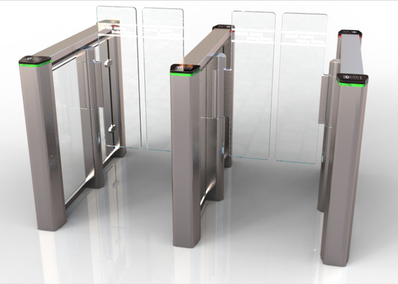 Fast Speed Stainless Steel Swing Turnstile Gate Lane Glass Gate For Access Control System