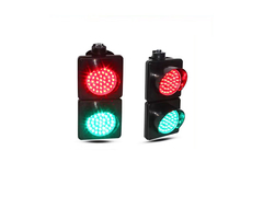 Mini dimensioni ad alta luminosità AC85V-265V DC12V 24V LED PC Materiale Rosso e Verde 100mm Semaforo