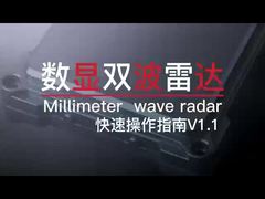 Radar a doppia onda a display digitale 24 GHz