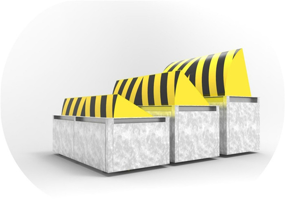 La strada idraulica di sicurezza resistente antiterroristica automatica completa chioda gli stampi con la luce del LED