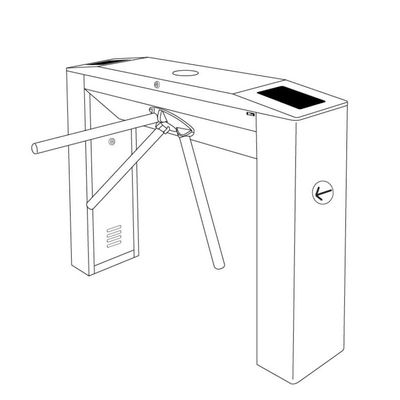 Controllo di accesso livellato doppio del IP 54 del cancello girevole del braccio del pedone tre della serratura astuta