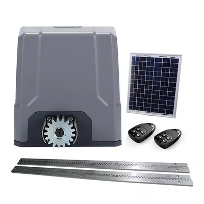 Operatore per cancelli scorrevoli con motore CC Batteria integrata 12V / 9Ah Interfaccia pannello solare 800 kg