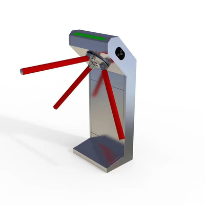 CE del cancello girevole del treppiede di acciaio inossidabile del controllo di accesso approvato con la lampada decorativa del LED