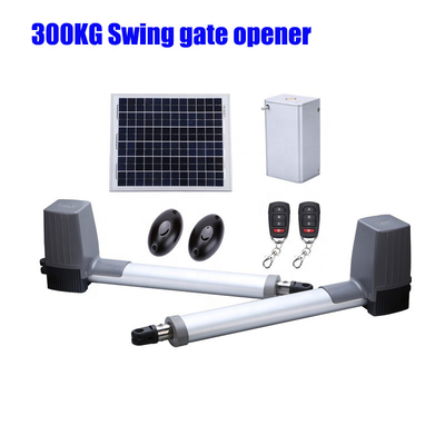 300KG Peso Swing Gate Opener 2,5 metri di lunghezza per foglia 80W 24V DC Motor