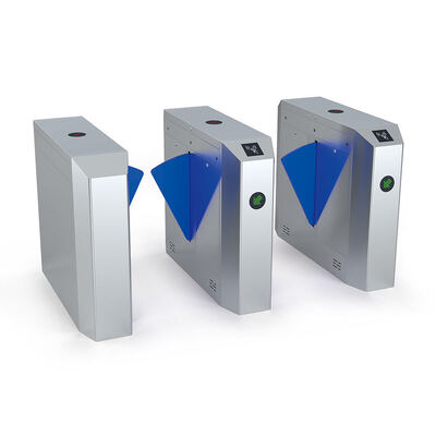 Speed gate in acciaio inossidabile 304 con alette da 27 cm e controllo bidirezionale per la gestione della folla
