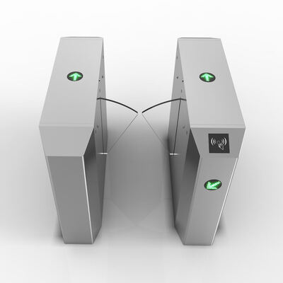 Speed Gate OEM ODM con motore DC 24V, alette in acrilico trasparente e anti-passaggio per sistema di controllo accessi
