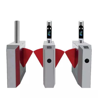 0.2s Tempo di ripristino 40 persone/min RS485 Bi-directional Flap Turnstile Barrier Gate