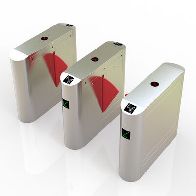 304 acciaio inossidabile 550MM Larghezza 40W DC Motor Pedestrian Flap Barrier Gate per il controllo dell'accesso