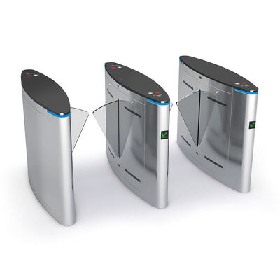 Barriera a bandelle in materiale SS304 con verifica RFID, impronte digitali e riconoscimento facciale e velocità di transito di 30 persone/min