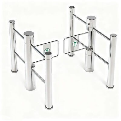 Cancello girevole pedonale SS304 con larghezza 1500 mm e anti-passaggio per accesso disabili