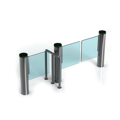 SS304 Cancello a battente a chiusura automatica da 200W per accesso pedonale a corsia veloce