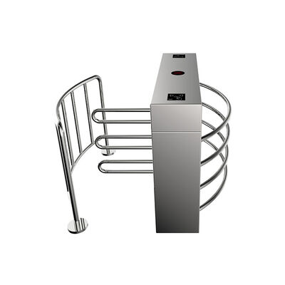 Tornello a mezza altezza semiautomatico in acciaio inossidabile 304 con meccanismo per impieghi gravosi e portata di 25-30 persone/minuto