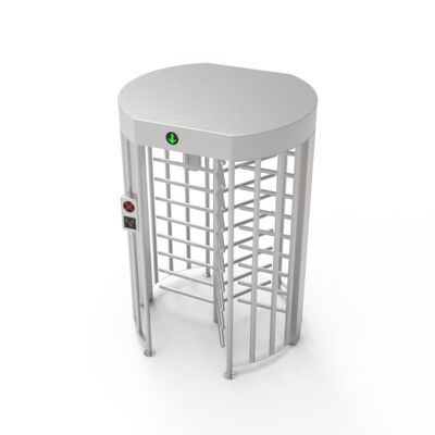 Metropolitana rotonda di alta sicurezza 38mm di Full Height Turnstile del lettore di schede del colpo