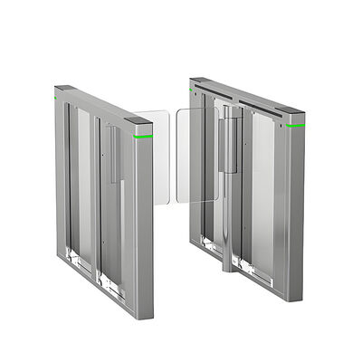 100W Motore a corrente continua senza spazzole Barriera bidirezionale Porta girante con larghezza di canale da 500 mm a 1000 mm per il controllo dell'accesso