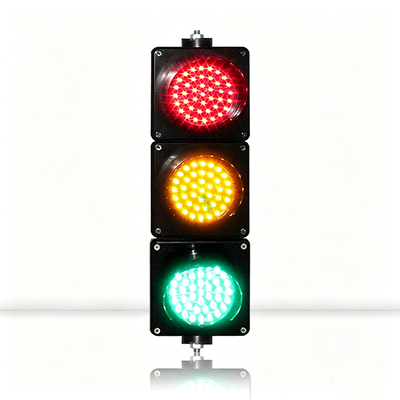Segnale stradale LED con indicazione intelligente per la sicurezza stradale, lente colorata da 100 mm, durata del LED 100000 ore e materiale del guscio in PC