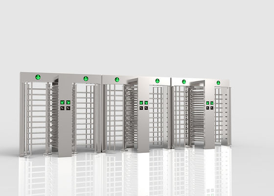 Tornello a tutta altezza SS304 con riconoscimento biometrico e doppia corsia per il controllo accessi sicuro