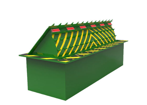 Barriera di sicurezza idraulica per blocco stradale con avviso luminoso a LED, potenza 3,7KW, carico 80 tonnellate