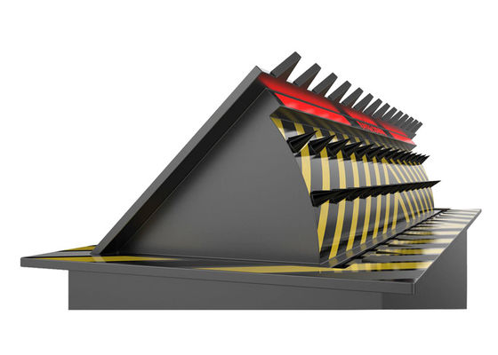 Blocco stradale idraulico in acciaio A3 con spessore 16 mm e lampada LED per la sicurezza antiterrorismo