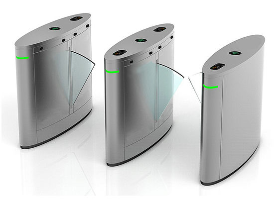 Barriera girevole a bandelle in acrilico trasparente per controllo accessi DC 24V 10mA