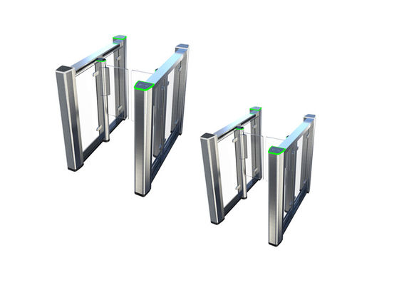 Riconoscimento facciale IP54 RS485 Biometric Swing Gate con barriera acrilica da 10 mm per un controllo di accesso sicuro