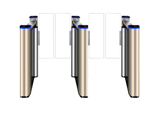 500 mm Flap RS232 SS304 Access Control Swing Barrier Gate con motore senza spazzola ad alta coppia