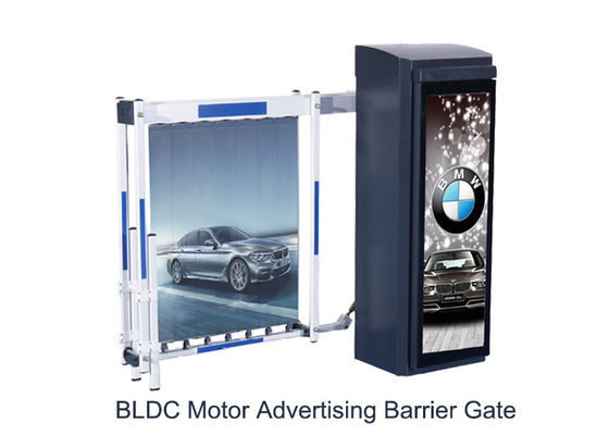 250W DC Brushless Motor LED Light Automatic Parking Barrier Gate con braccio pubblicitario