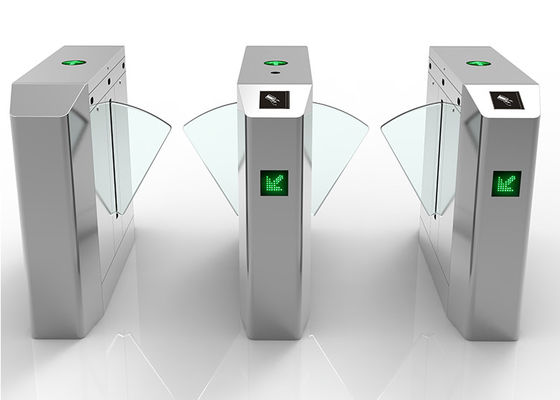 Barriera a bandelle a altezza vita in acciaio inox SS304 con motore DC 24V e funzione di autodiagnosi guasti