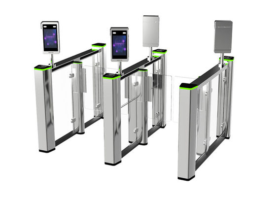 Speed Gate SS304 IP44 con motore DC brushless da 40W per il controllo accessi interno