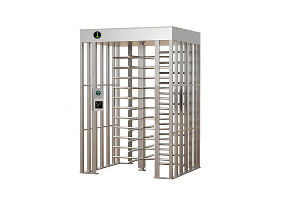 Turnibile a singola corsia RS485 a tutta altezza con volume del pacchetto 2CBM e porta pedonale di sicurezza impermeabile IP54
