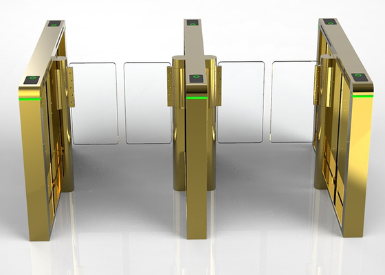 Rfid ha temperato il cancello girevole di vetro del portone di velocità velocemente che passa la larghezza di 900mm