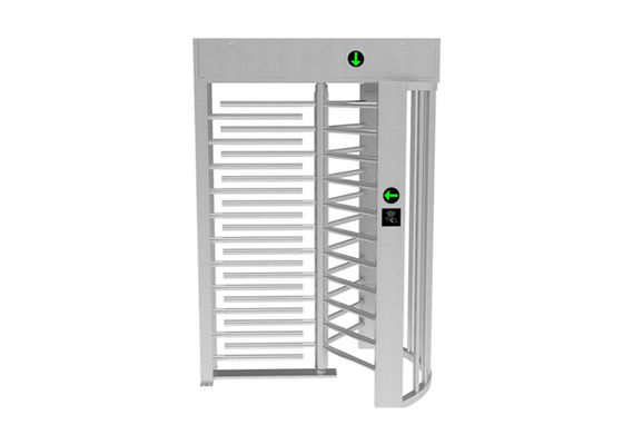 Controllo di accesso a schede RFID a corsia singola Giradischi a tutta altezza con passaggio da 600 mm e alloggiamento in acciaio inossidabile